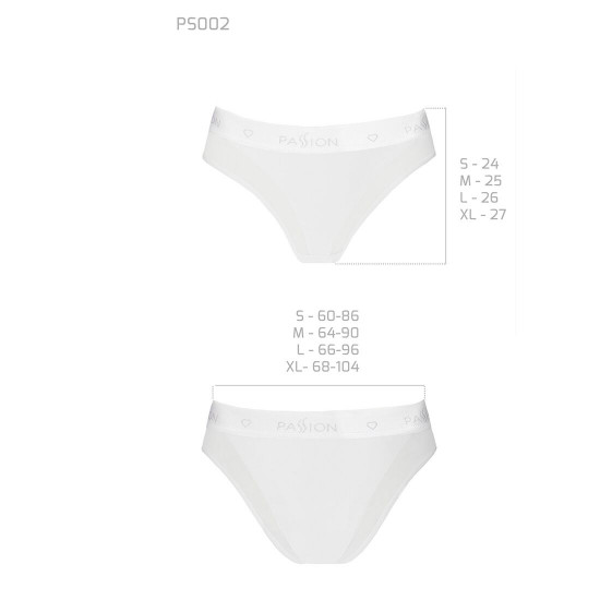 Трусики з прозорою вставкою Passion PS002 PANTIES white, size M Трусики з прозорою вставкою Passion PS002 PANTIES white, size M