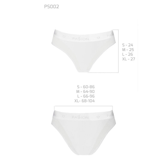 Трусики з прозорою вставкою Passion PS002 PANTIES white, size XL Трусики з прозорою вставкою Passion PS002 PANTIES white, size XL