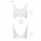 Топ з прозорою вставкою Passion PS002 TOP white, size L Топ з прозорою вставкою Passion PS002 TOP white, size L