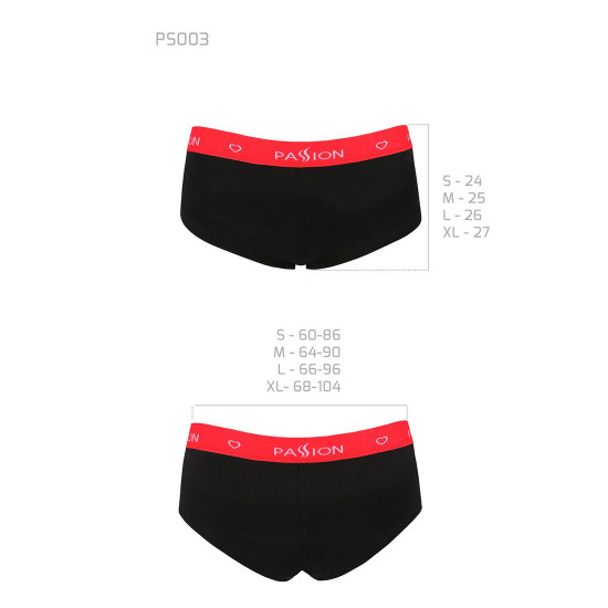 Трусики-шортики Passion PS003 PANTIES black, size M Трусики-шортики Passion PS003 PANTIES black, size M