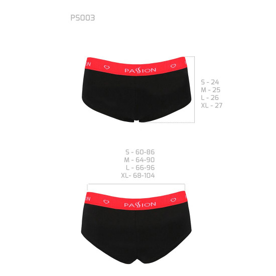Трусики-шортики Passion PS003 PANTIES black, size XL Трусики-шортики Passion PS003 PANTIES black, size XL