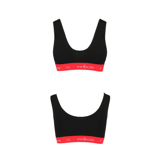 Спортивний топ на широких бретелях Passion PS003 TOP black, size S Спортивний топ на широких бретелях Passion PS003 TOP black, size S