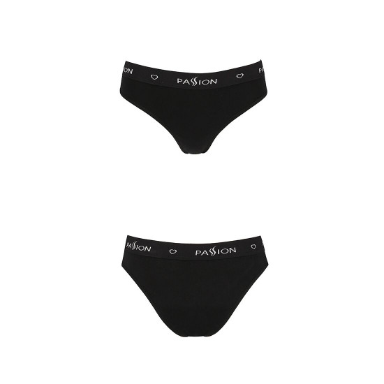 Трусики-сліпи з бавовни з еластаном Passion PS004 PANTIES black, size M Трусики-сліпи з бавовни з еластаном Passion PS004 PANTIES black, size M