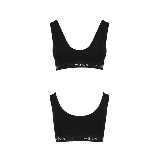 Спортивний топ з широкою гумкою Passion PS004 TOP black, size M Спортивний топ з широкою гумкою Passion PS004 TOP black, size M
