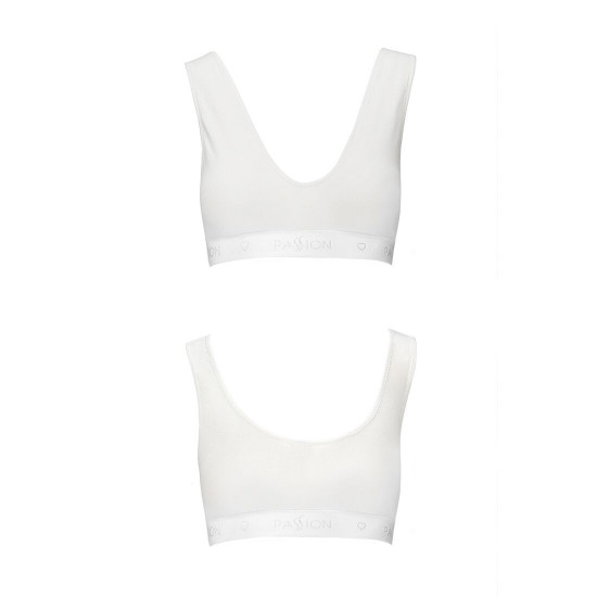 Спортивний топ з еластичної бавовни Passion PS005 TOP white, size M Спортивний топ з еластичної бавовни Passion PS005 TOP white, size M