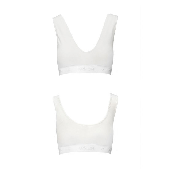 Спортивний топ з еластичної бавовни Passion PS005 TOP white, size S Спортивний топ з еластичної бавовни Passion PS005 TOP white, size S