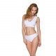Спортивний топ з еластичної бавовни Passion PS005 TOP white, size S Спортивний топ з еластичної бавовни Passion PS005 TOP white, size S