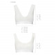 Спортивний топ з еластичної бавовни Passion PS005 TOP white, size XL Спортивний топ з еластичної бавовни Passion PS005 TOP white, size XL