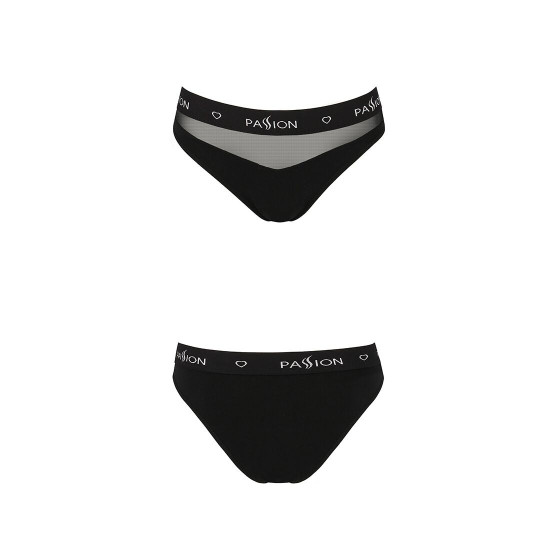 Трусики з прозорою вставкою Passion PS006 PANTIES black, size XL Трусики з прозорою вставкою Passion PS006 PANTIES black, size XL