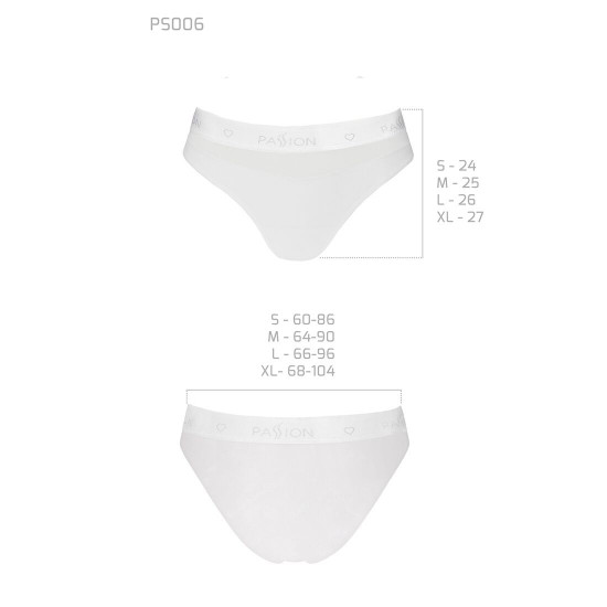 Трусики з прозорою вставкою Passion PS006 PANTIES white, size L Трусики з прозорою вставкою Passion PS006 PANTIES white, size L
