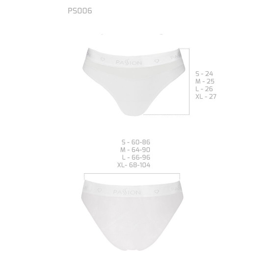 Трусики з прозорою вставкою Passion PS006 PANTIES white, size M Трусики з прозорою вставкою Passion PS006 PANTIES white, size M