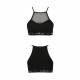 Спортивний топ з прозорою вставкою Passion PS006 TOP black, size L Спортивний топ з прозорою вставкою Passion PS006 TOP black, size L