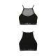 Спортивний топ з прозорою вставкою Passion PS006 TOP black, size XL Спортивний топ з прозорою вставкою Passion PS006 TOP black, size XL