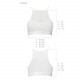 Спортивний топ з прозорою вставкою Passion PS006 TOP white, size L Спортивний топ з прозорою вставкою Passion PS006 TOP white, size L