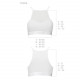 Спортивний топ з прозорою вставкою Passion PS006 TOP white, size S Спортивний топ з прозорою вставкою Passion PS006 TOP white, size S