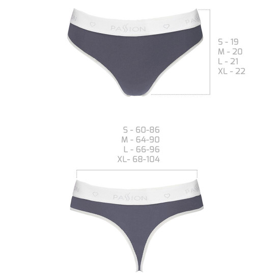 Спортивні трусики-стрінги Passion PS007 PANTIES dark grey, size L Спортивні трусики-стрінги Passion PS007 PANTIES dark grey, size L