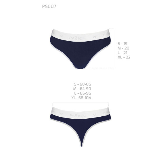 Спортивні трусики-стрінги Passion PS007 PANTIES navy blue, size M Спортивні трусики-стрінги Passion PS007 PANTIES navy blue, size M
