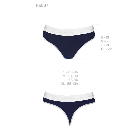 Спортивні трусики-стрінги Passion PS007 PANTIES navy blue, size S Спортивні трусики-стрінги Passion PS007 PANTIES navy blue, size S