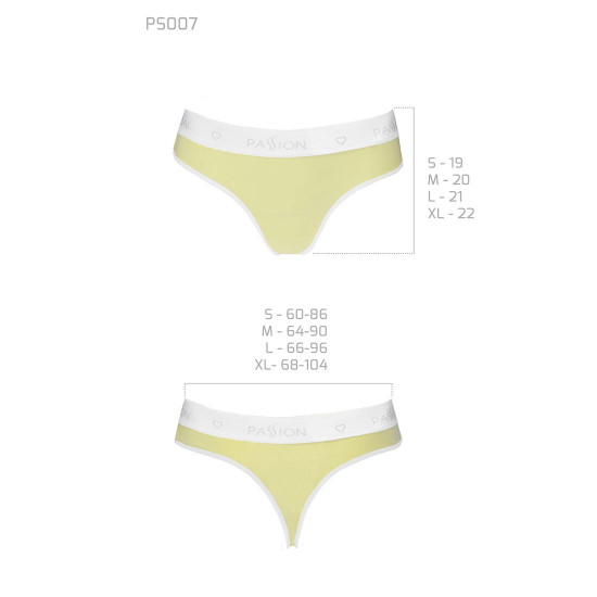 Спортивні трусики-стрінги Passion PS007 PANTIES yellow, size L Спортивні трусики-стрінги Passion PS007 PANTIES yellow, size L