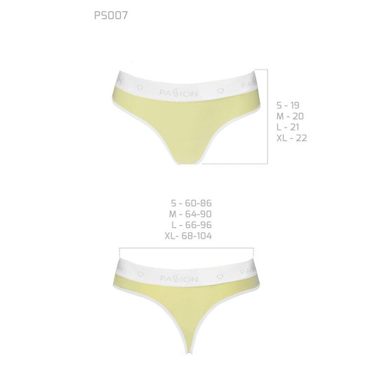 Спортивні трусики-стрінги Passion PS007 PANTIES yellow, size XL Спортивні трусики-стрінги Passion PS007 PANTIES yellow, size XL