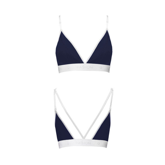 Спортивний топ з подвійними бретелями Passion PS007 TOP navy blue, size L Спортивний топ з подвійними бретелями Passion PS007 TOP navy blue, size L