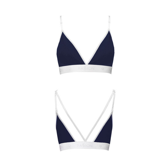 Спортивний топ з подвійними бретелями Passion PS007 TOP navy blue, size M Спортивний топ з подвійними бретелями Passion PS007 TOP navy blue, size M