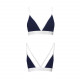 Спортивний топ з подвійними бретелями Passion PS007 TOP navy blue, size M Спортивний топ з подвійними бретелями Passion PS007 TOP navy blue, size M