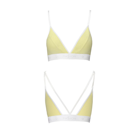 Спортивний топ з подвійними бретелями Passion PS007 TOP yellow, size L Спортивний топ з подвійними бретелями Passion PS007 TOP yellow, size L