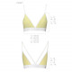 Спортивний топ з подвійними бретелями Passion PS007 TOP yellow, size M Спортивний топ з подвійними бретелями Passion PS007 TOP yellow, size M