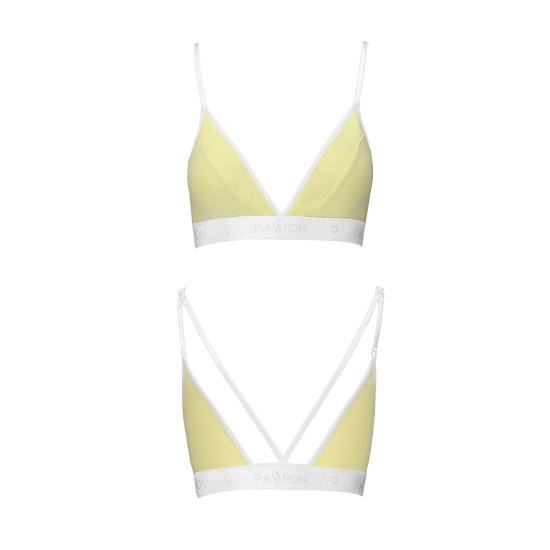 Спортивний топ з подвійними бретелями Passion PS007 TOP yellow, size M Спортивний топ з подвійними бретелями Passion PS007 TOP yellow, size M