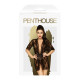 Комплект пеньюар з декором у вигляді троянд та стрінгами Penthouse - Sweet Retreat Black S/L Комплект пеньюар з декором у вигляді троянд та стрінгами Penthouse - Sweet Retreat Black S/L
