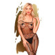 Бодістокінг з панчохами та геометричним малюнком Penthouse - Firecracker Black S/L Бодістокінг з панчохами та геометричним малюнком Penthouse - Firecracker Black S/L