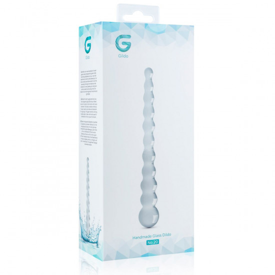 Скляний ділдо у вигляді намистин Gildo Glass Dildo No. 20 Скляний ділдо у вигляді намистин Gildo Glass Dildo No. 20