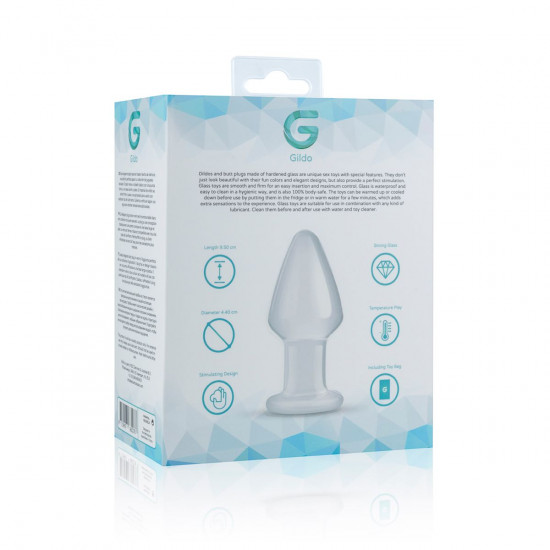 Скляна анальна пробка Gildo Glass Buttplug No. 25 Скляна анальна пробка Gildo Glass Buttplug No. 25