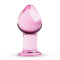 Рожева анальна пробка зі скла Gildo Pink Glass Buttplug