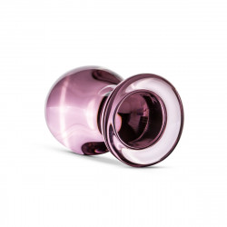 Рожева анальна пробка зі скла Gildo Pink Glass Buttplug