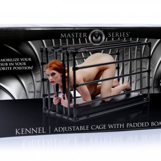 Міцна розбірна клітка для покарань Kennel Adjustable Bondage Cage Міцна розбірна клітка для покарань Kennel Adjustable Bondage Cage