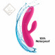 Гнучкий вібратор кролик з двома моторами FeelzToys Lea Rabbit Vibrator Rubine Red Гнучкий вібратор кролик з двома моторами FeelzToys Lea Rabbit Vibrator Rubine Red