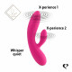 Гнучкий вібратор кролик з двома моторами FeelzToys Lea Rabbit Vibrator Rubine Red Гнучкий вібратор кролик з двома моторами FeelzToys Lea Rabbit Vibrator Rubine Red