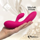 Гнучкий вібратор кролик з двома моторами FeelzToys Lea Rabbit Vibrator Rubine Red Гнучкий вібратор кролик з двома моторами FeelzToys Lea Rabbit Vibrator Rubine Red