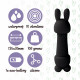 Міні-вібратор FeelzToys Mister Bunny Black з двома насадками Міні-вібратор FeelzToys Mister Bunny Black з двома насадками