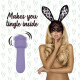 Міні-вібратор FeelzToys Magic Bunny Purple з двома насадками Міні-вібратор FeelzToys Magic Bunny Purple з двома насадками