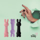 Міні-вібратор FeelzToys Magic Bunny Purple з двома насадками Міні-вібратор FeelzToys Magic Bunny Purple з двома насадками