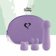 Міні-вібратор FeelzToys Magic Bunny Purple з двома насадками Міні-вібратор FeelzToys Magic Bunny Purple з двома насадками