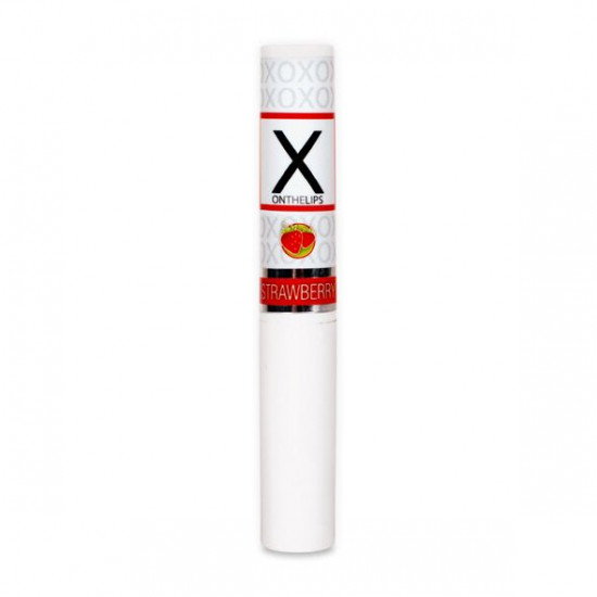 Стимулювальний бальзам для губ унісекс Sensuva - X on the Lips Strawberry з феромонами, полуниця Стимулювальний бальзам для губ унісекс Sensuva - X on the Lips Strawberry з феромонами, полуниця