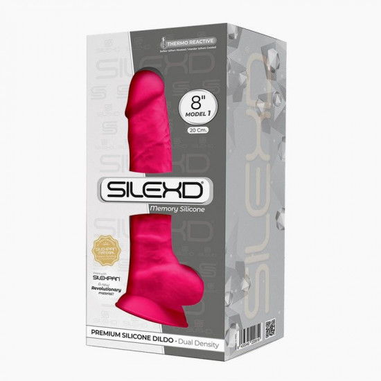 Фалоімітатор SilexD Vetus Pink (MODEL 1 size 8in), двошаровий, силікон + Silexpan, діаметр 4,2см Фалоімітатор SilexD Vetus Pink (MODEL 1 size 8in), двошаровий, силікон + Silexpan, діаметр 4,2см