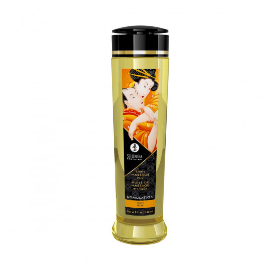 Масажна олія Shunga Stimulation – Peach (240 мл) натуральна зволожувальна Масажна олія Shunga Stimulation – Peach (240 мл) натуральна зволожувальна