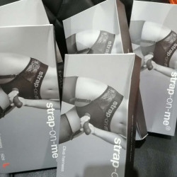Мереживні трусики для страпона з підв’язками для панчіх Strap-On-Me DIVA HARNESS L (м'ята упаковка!)
