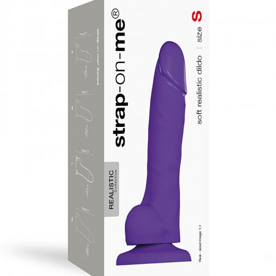 Реалістичний фалоімітатор Strap-On-Me SOFT REALISTIC DILDO Violet - Size S Реалістичний фалоімітатор Strap-On-Me SOFT REALISTIC DILDO Violet - Size S