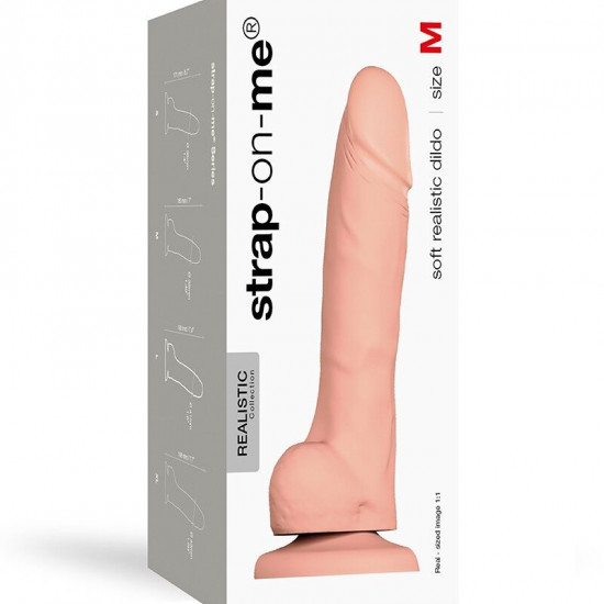 Реалістичний фалоімітатор Strap-On-Me SOFT REALISTIC DILDO Vanilla - Size M Реалістичний фалоімітатор Strap-On-Me SOFT REALISTIC DILDO Vanilla - Size M